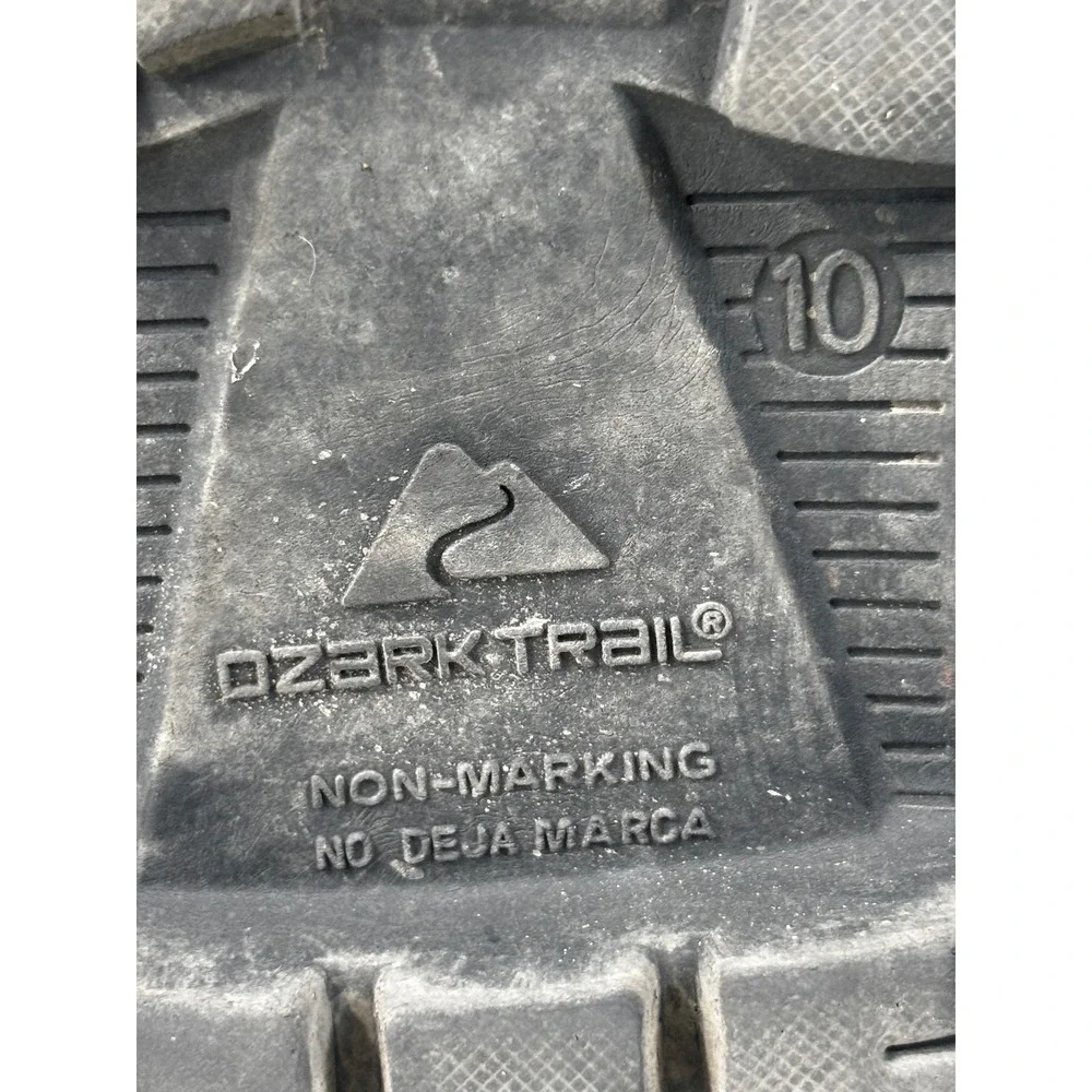 Ozark Trail Work Boots Mens Size 10 Black Good Condition MNOT42CA017 Lace Up Lug